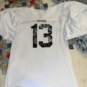 Vintage Teamwork Apparel Sharks Jersey 14”